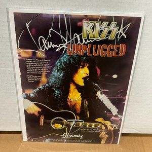 Paul Stanley of Kiss - Unplugged - Ibanez Guitars - 1996 Print Advertisement